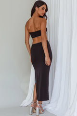 Bridget Cut-Out Midi Dress Black