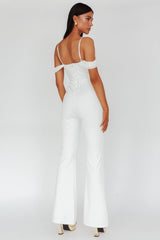 Nian Corset Bodice Jumpsuit Ivory