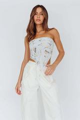 Sundaze Square Scarf Floral Blue