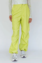 Break Dance Wide Leg Drawstring Pants Lime